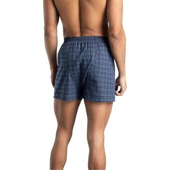 Fruit of the Loom Men's Tag-Free No Bunching Boxers Plaid 2XL/ 44-46" - 6 Pack - Picture 2 of 6